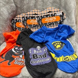 Halloween Dog Costume Set - Orange, Black, Blue Small Dog